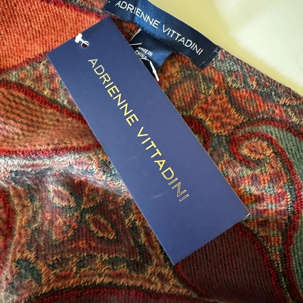 Adrienne Vittadini Multicolor Paisley Wrap NWT